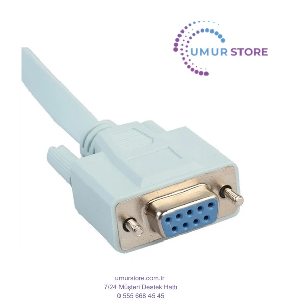 USB Konsol Kablosu RJ45 Cat5 Ethernet RS232 Db9 Com Bağlantı Noktası Seri Dişi Rollover Yönlendiriciler Ağ Adaptör ürün görseli 1