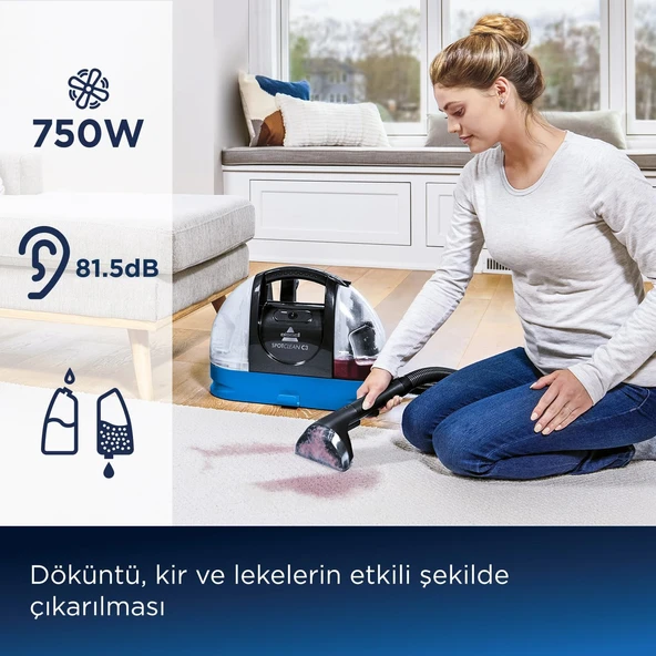 Bissell SpotClean C3 Halı-Koltuk Yıkama ve Leke Çıkarma Makinesi 340W 3619N - 4
