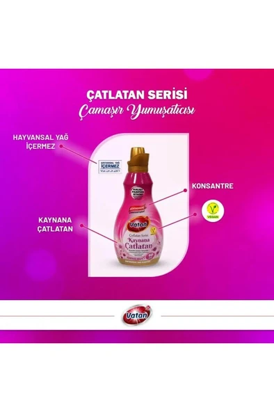 Vatan Kaynana Çatlatan Konsantre Çamaşır Yumuşatıcı 1440ml - 2