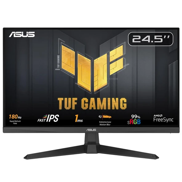 ASUS TUF GAMING VG259Q3A 24.5" 180Hz OC 1ms HDMI DP ELMB Sync Adaptive Sync FHD IPS Gaming Monitör