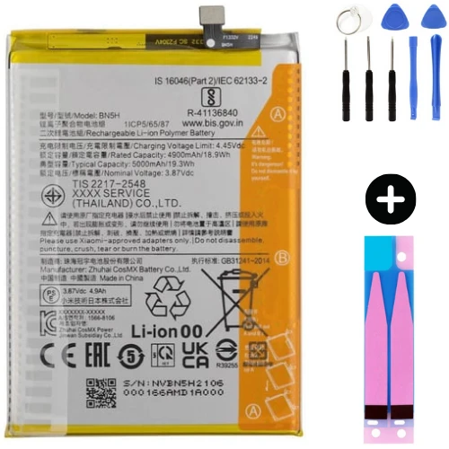 Xiaomi Redmi Note 11E BN5H Uyumlu A Kalite Batarya Pil + Montaj Seti