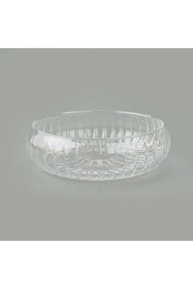 Voi Glass Salata ve Meyve Sunum Kasesi – 24x6,5 cm - Resim 2