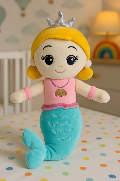 Deniz Kızı Peluş Oyuncak | 35 Cm Sevimli Denizkızı - Resim 6