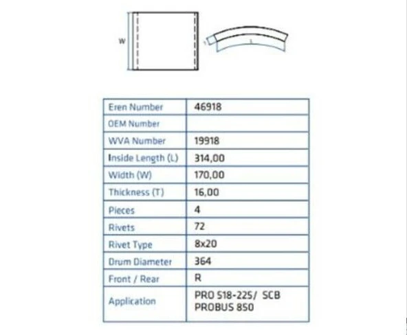 PRO 518 - 225 SCB PROBUS 850 19918 - 1