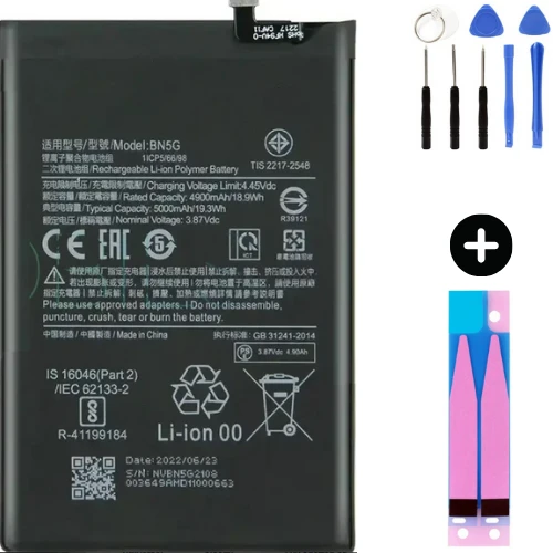Xiaomi Redmi 10A BN5G Uyumlu A Kalite Batarya Pil + Montaj Seti