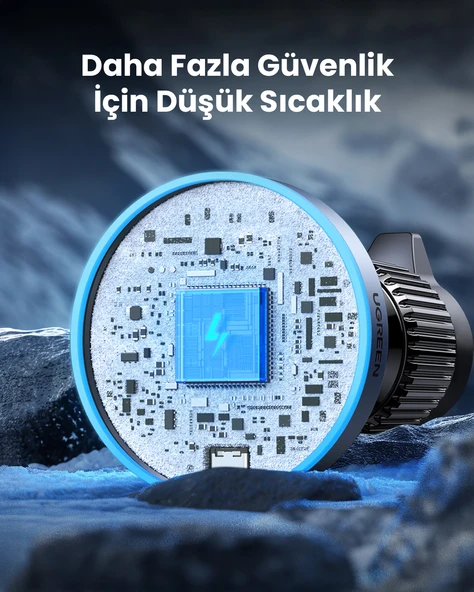 UGREEN 15W Magsafe Kablosuz Araç İçi Manyetik Hızlı Şarj Cihazı, 35029 - 8