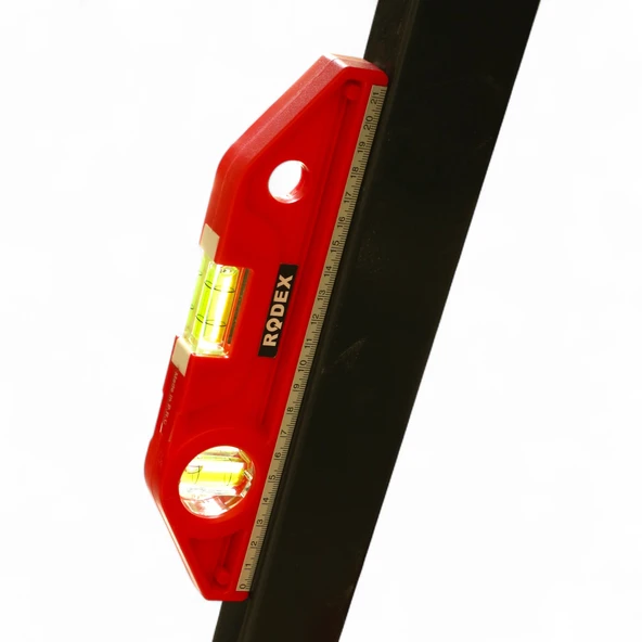 21 Cm Plastik Mıknatıslı Su Terazisi Hassas Ölçüm Hizalama Aleti Cihazı Marangoz İnşaat Terazisi - Resim 4