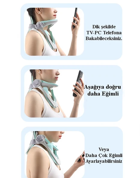Dik Durmak İçin Eğimi Ayarlanabilir Boyun Destek Yastığı - Dik Durma Yastığı - Dik Durma Korsesi - Resim 2