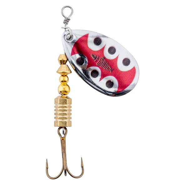 Döner Kaşık - Fishack GlideX - Silver Ladybug - 7g - No:3 - Alabalık/Turna/Levrek Olta Kaşığı - Resim 2