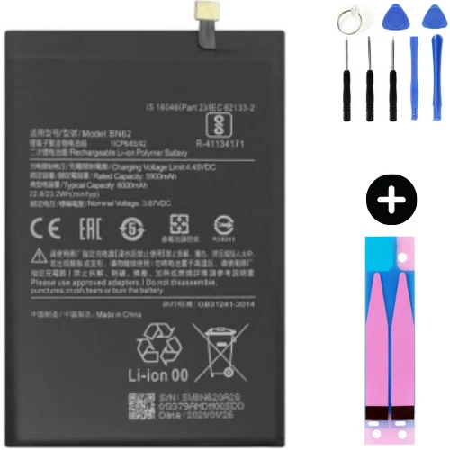 Xiaomi Redmi 9T BN62 Uyumlu A Kalite Batarya Pil + Montaj Seti