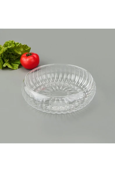 Voi Glass Salata ve Meyve Sunum Kasesi – 24x6,5 cm - Resim 3