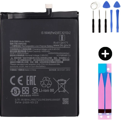 Xiaomi Redmi Note 8 Pro BM4J Uyumlu A Kalite Batarya Pil + Montaj Seti