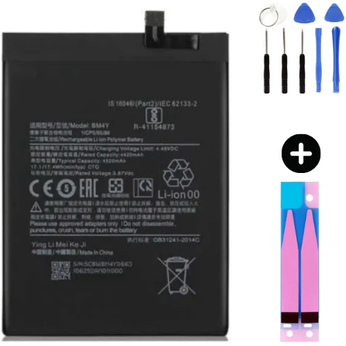 Xiaomi Redmi K40 Pro BM4Y Uyumlu A Kalite Batarya Pil + Montaj Seti