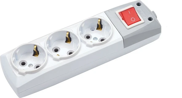 Depa 3 lü Anahtarlı Klemensli Grup Priz Kablosuz ürün görseli