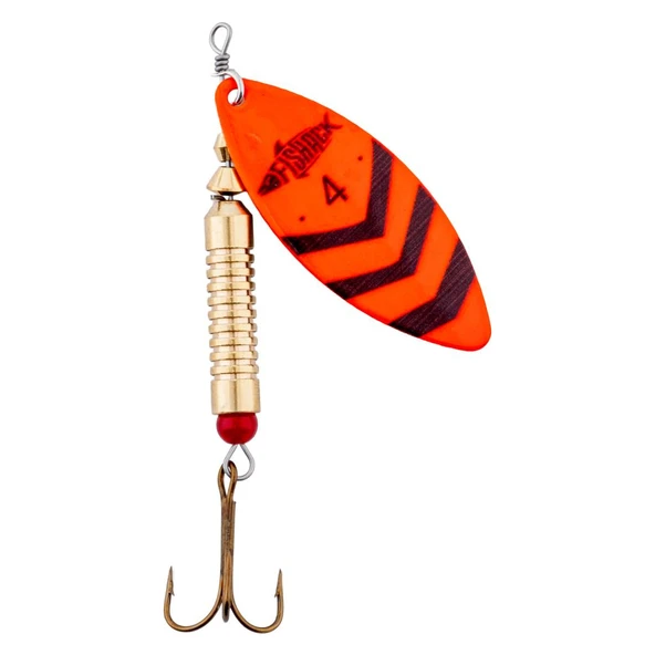 Döner Kaşık - Fishack GlideX - Orange Flash - 12g - No:4 - Alabalık/Turna/Levrek Olta Kaşığı - Resim 2