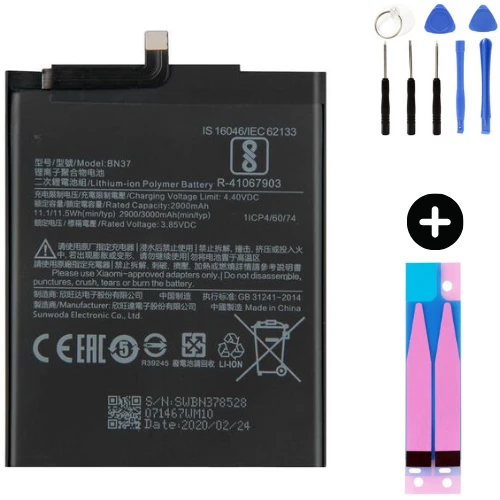 Xiaomi Redmi 6A BN37 Uyumlu A Kalite Batarya Pil + Montaj Seti