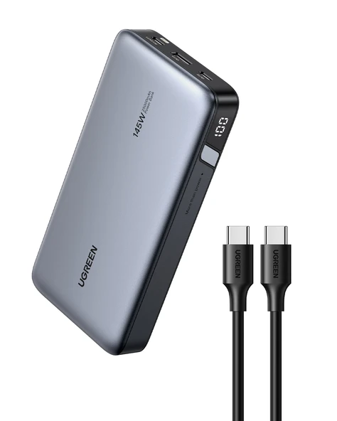 UGREEN 25.000mAh 145W PD QC Led Göstergeli Taşınabilir Hızlı Şarj Cihazı Powerbank, 90597A - 2