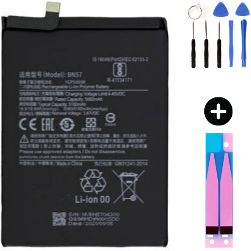 Xiaomi Pocophone Poco X3 NFC BN57 Uyumlu A Kalite Batarya Pil + Montaj Seti