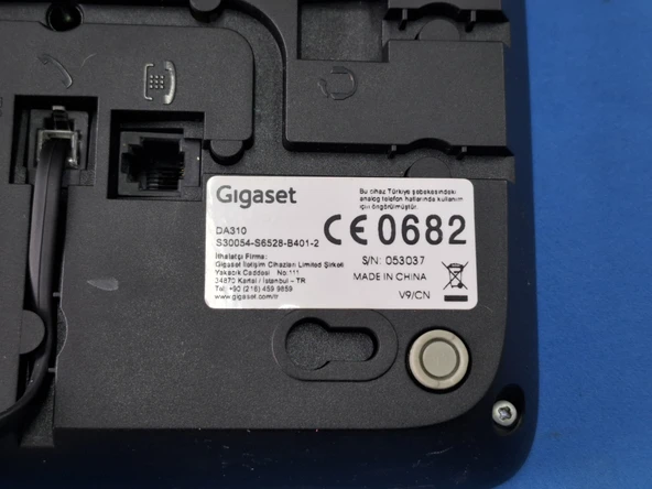 Gigaset DA310 Duvar Tipi Masaüstü Telefon Siyah - 4