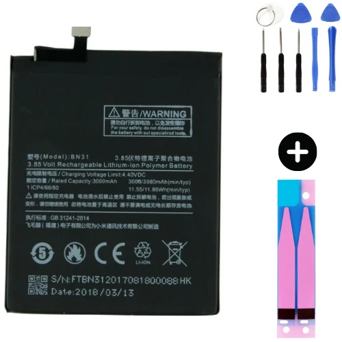 Xiaomi Redmi S2 BN31 Uyumlu A Kalite Batarya Pil + Montaj Seti