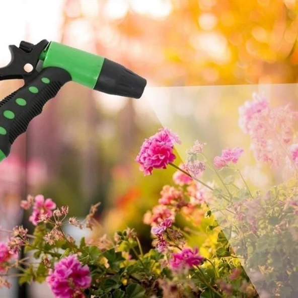 Buffer® 2 Fonksiyonlu 5li Bahçe Tarla Otomatik Sulama Tabancası Seti Hortum Bağlantısı Aparatı - 2