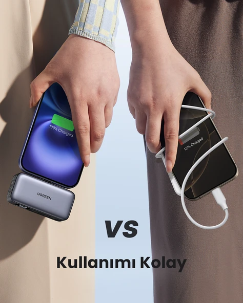 UGREEN 5.000 mAh 20W Taşınabilir Standlı Powerbank Siyah, 35338 - 6