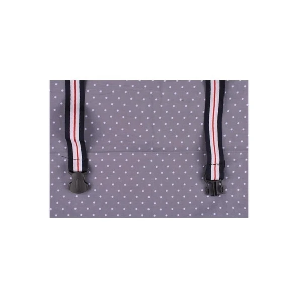 Buffer® Kullanışlı Bebek Emzirme Önlüğü Gri Puantiyeli - 3