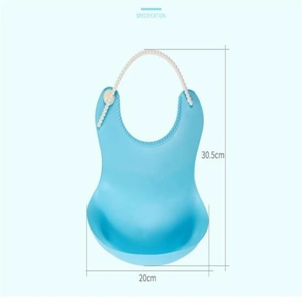 Buffer® Çocuk Bebek Mama Önlüğü Dökülme Engelleyici Bükülebilir Mavi - 5