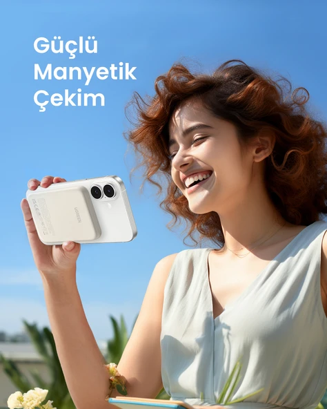 UGREEN 5.000 mAh MagSafe 15W Wireless Powerbank Bej, 25207 - 5