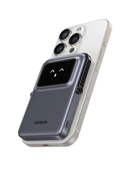 UGREEN Uno MagSafe Wireless 5.000 mAh 20W Hızlı Şarj Powerbank, Siyah, 35605B - 2