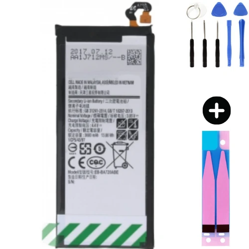 Samsung Galaxy J7 Pro 2017 J730f Uyumlu A Kalite Batarya Pil + Montaj Seti - 1