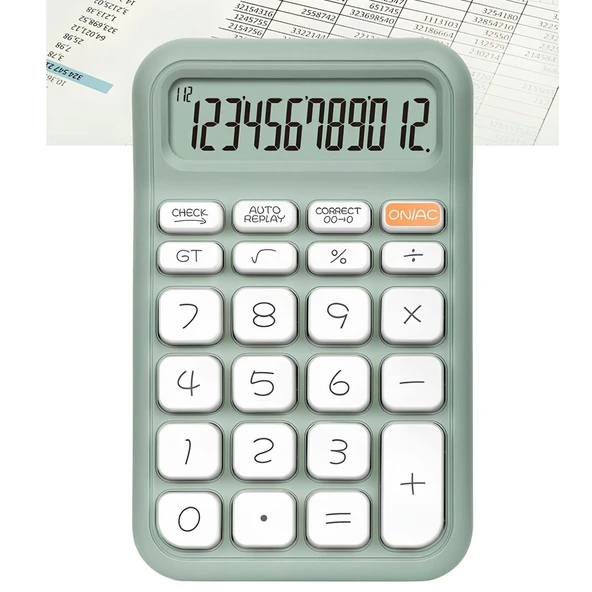 YEŞİL 12 HANELİ HESAP MAKİNESİ (5232) - 3