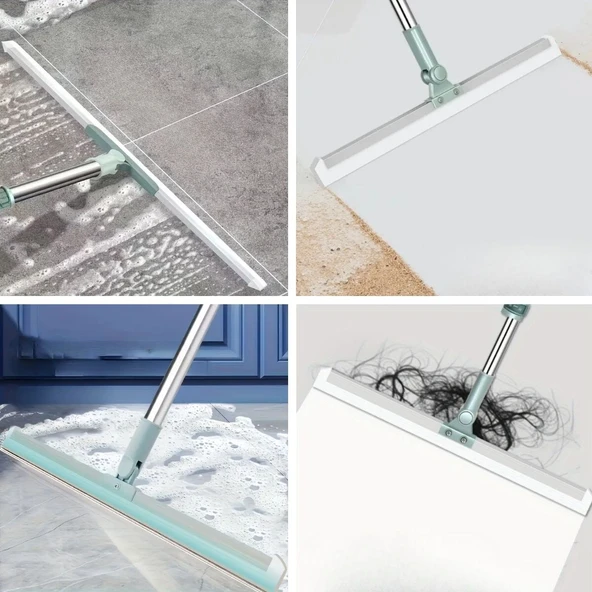 Teleskopik Oynar Başlıklı Cam,Zemin Silme Aparatı Çekçek - Resim 3