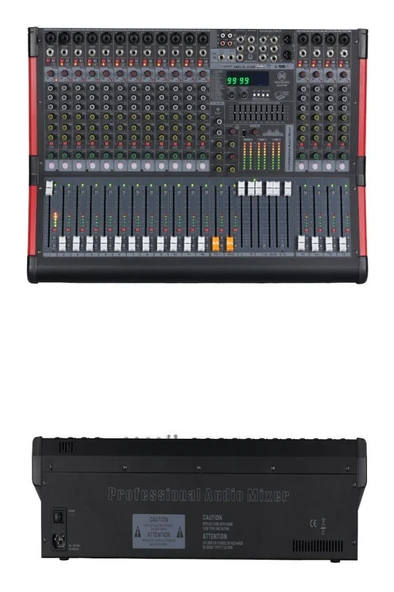 Maxword DC16-PRO 2x99 DSP Efekt Ses Mikseri 16 Kanal Deck Mixer