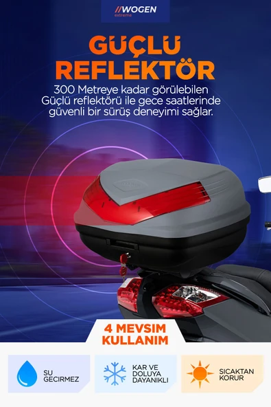 WOGEN WG50 ARKA ÇANTA 50 L BASİC (NARDO GRİ) - 3
