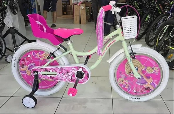 Salcano Muki 16 Jant Kız Çocuk Bisikleti Mint Yeşili Ön Arka Sepetli Kız Çocuk Bisikleti