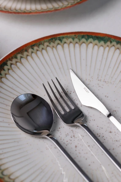 Soley | ZENIA | 6 kişilik 18 Parça Çatal Kaşık Bıçak Takımı