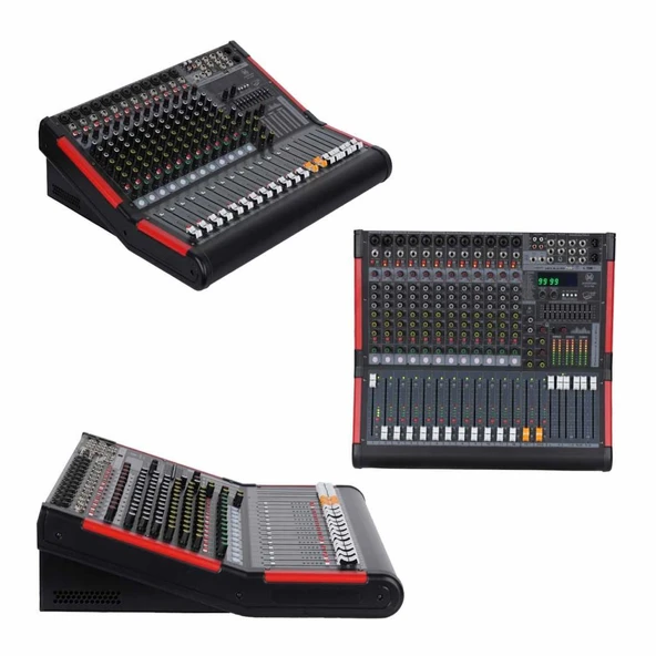 Maxword DC12-PRO 2x99 DSP Efekt Ses Mikseri 12 Kanal Deck Mixer - 4