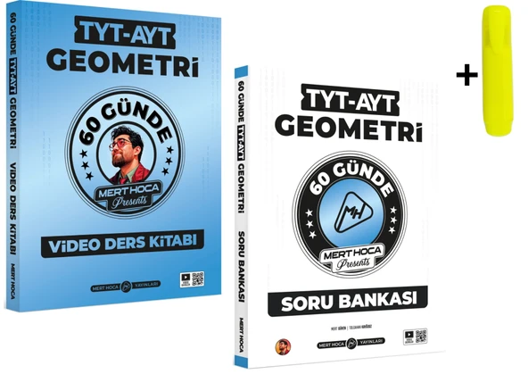 60 Günde TYT-AYT Geometri Video Ders Ve Soru Kitabı Mert Hoca Yayınları ürün görseli