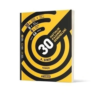 Hız Yayınları 6.sınıf Türkçe 30 Haftalık Deneme Yeni ürün görseli