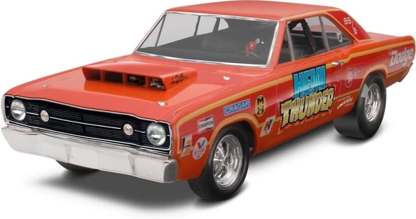 Revell 1968 Hemi Dart 2'n1 Model Kit Araba - 1