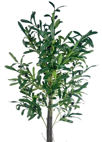 Yapay Zeytin Ağacı 130cm İki Gövdeli Beyaz Küre Saksıda Salex Doğal Gerçek Görünümlü Yapay Ağaç - Resim 8