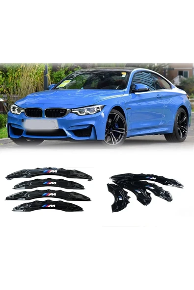 BMW F32 ///M SİYAH 17-18-19 JANTA UYUMLU 4.LÜ KALİPER KAPAGI ürün görseli