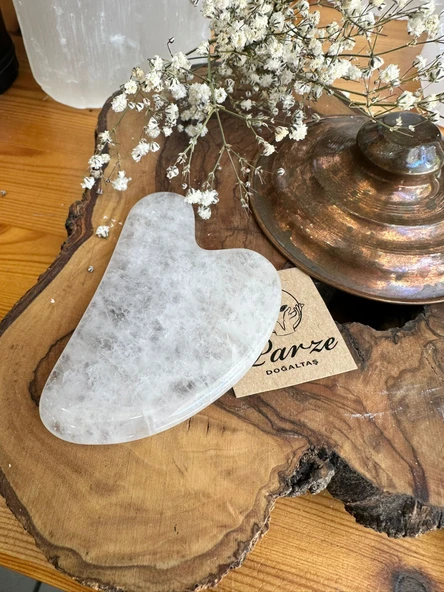 Kristal Kuvars Doğal Taş Gua Sha