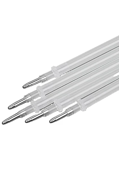 Isı ve Buhar İle Uçan 5 Adet Beyaz Çizgi Kalemi Yedek Uç - Resim 3