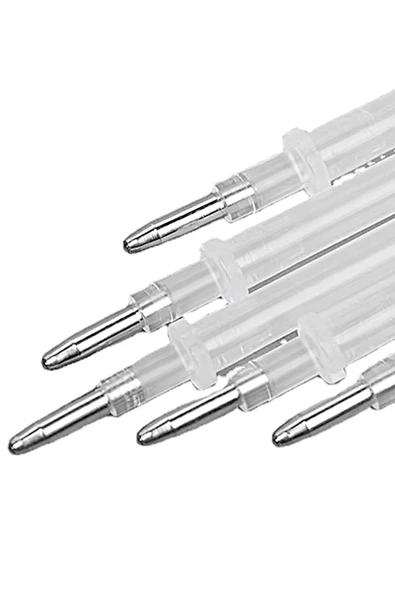 Isı ve Buhar İle Uçan 5 Adet Beyaz Çizgi Kalemi Yedek Uç - Resim 4