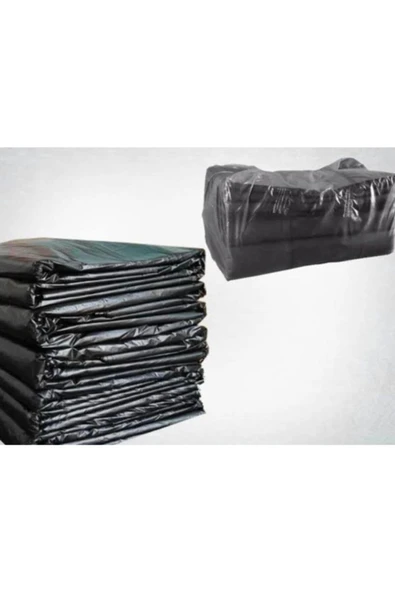5 Adet 120x150cm Dökme Kalın Çöp Poşeti Siyah Mega Boy - 2