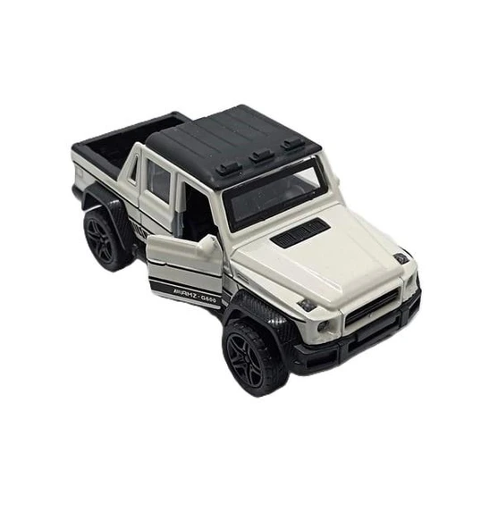 Çek Bırak Metal Kamyonet Beyaz 1:36 - 3