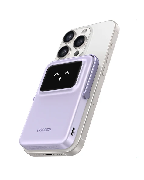 UGREEN Uno MagSafe Wireless 5.000 mAh 20W Hızlı Şarj Powerbank, Mor, 35606 - 3