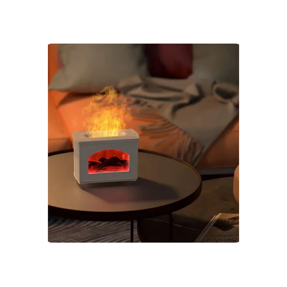 Şömine Hava Nemlendirici Aromatik Oda Kokusu 270 Ml Difüzörü Buhar Makinası - 2